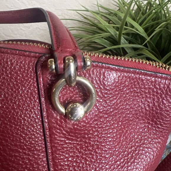 Coach (2021) Kacey Satchel Red Apple Crossbody Handbag - Picture 8 of 16